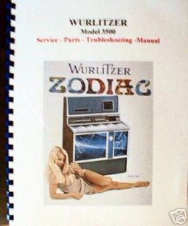 wurlitzer model 3500 3510 3560 jukebox manual 