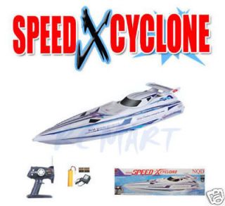37 speed x cyclone radio control ep rc racing boat