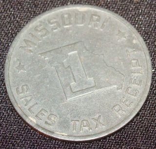vintage missouri sales tax receipt coin 1 from canada time
