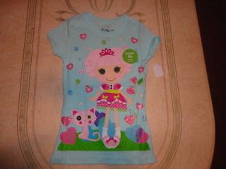 LALALOOPSY BABY BLUE T  SHIRT SIZE 4/5 NWT NEW SPARKLE FREE 