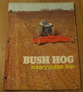 bush hog rotary cutter line showroom sales brochure time left