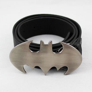 batman logo leather metal buckle waist belt cosplay from hong