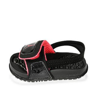 NIKE AIR JORDAN HYDRO 2 (TD) INFANTS Size 7 Sandals Slippers Blacks 