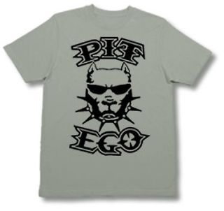 PITEGO Original LOGO Front, MMA, Ultimate Fighting, Pitbull T Shirt (L 