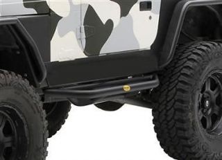 SmittyBilt SRC Side Armor   Black Textured Fits Jeep 87 06 Wrangler 