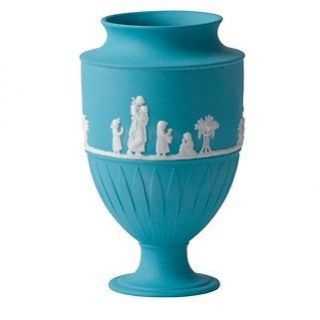 wedgwood turquoise jasper jasperware large footed vase 