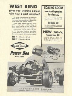 Vintage & Rare 1961 West Bend Power Bee 700 Vs & 580 Vs Go Kart Engine 