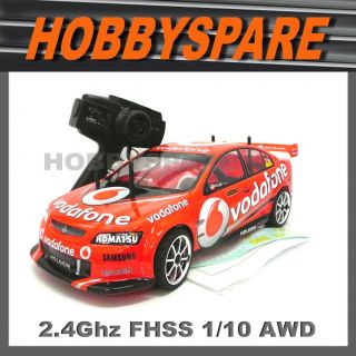 new 1 10 holden vodafone v8 supercar rc car awd