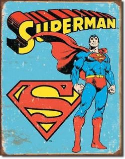 superman retro retro metal tin sign ad decor poster 1335  8 