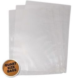 100) 8x12 QUART Vacuum Seal Bags 3.5mil Universal for Weston 