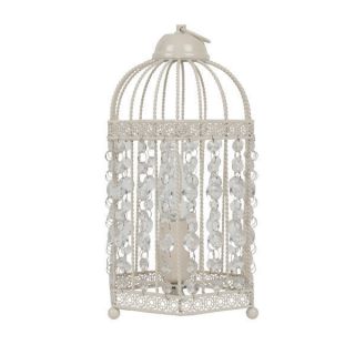 Shabby Chic Cream Birdcage Table Lamp, brand new
