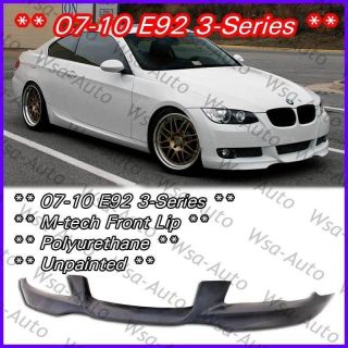 BMW E92 3 Series OE Style M Tech Front Bumper Lip Aero Kit