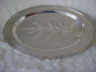 Silver Plated Meat Platter International Silver Company Camille 6010