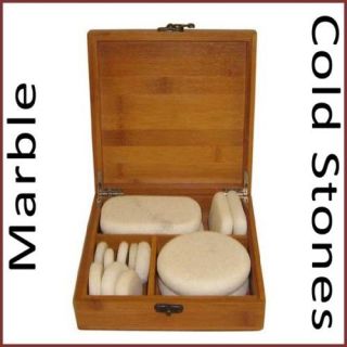 cold stone massage set 14 marble stones hot stone time