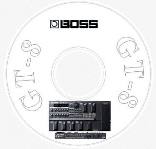 boss gt 8 patch library manual editors cd gt 8