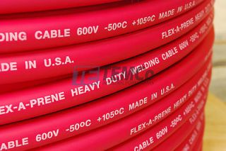 WELDING CABLE 4/0 RED 20’ CAR BATTERY LEADS USA NEW Gauge Copper AWG