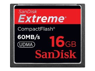 SanDisk Extreme 16 GB 400x   CompactFlash I Card   SDCFX 016GA61 
