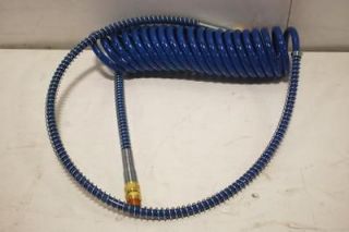 Worldwide Power Products 15 Ft. Coil Air Blue Hose with 40 In. Leads 
