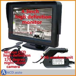high definition Wireless Micron CCD rearview NightVision Camera TFT 