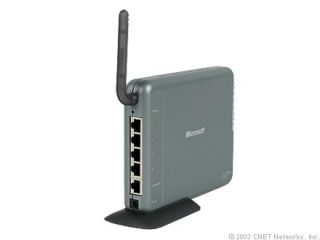 Microsoft MN 700 54 Mbps 4 Port 10 100 Wireless G Router R84 00001 