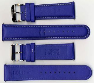 Invicta Genuine 24mm Navy Blue Micro Fiber Lorica Watch Strap IS42 