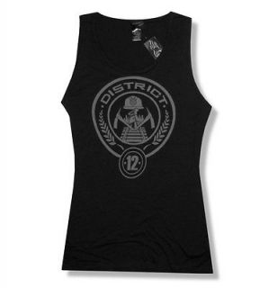 THE HUNGER GAMES   DISTRICT 12 TANK TOP SHIRT   NEW LADIES PLUS SIZE 