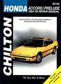 Honda Accord and Prelude, 1984 1995 by Chilton Automotive Editorial 