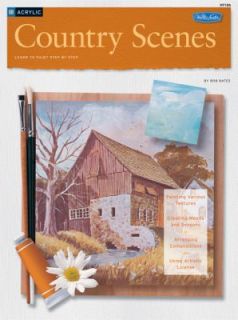 Acrylic Country Scenes by Bob Bates 1989, Paperback