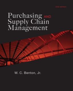 Purchasing and Supply Chain Management by W. C. Benton 2009, Hardcover 