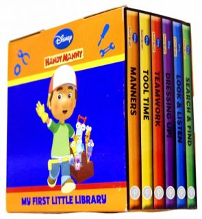 Disney Handy Manny Pocket Library 6 Board Children Books Set Boxed New