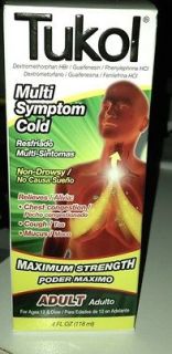 TUKOL 4oz Multi Symptom Cold Adult Formula Medicine Chest Cough Mucus 