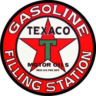 vintage texaco gas oil filling station decal the best time