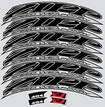 2012 Style 404 Firecrest Beyond Black Decals Stickers for zipp wheels