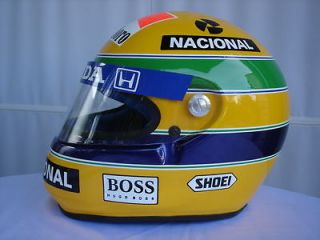 ayrton senna 1992 f1 replica helmet helm full size time