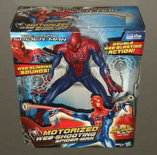 Motorized Web Shooting Amazing Spider Man Action Figure w Web Slinging 