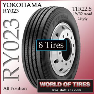 tires Yokohama RY023 11R22.5 16 ply tire semi truck tires 11r225 