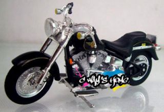 1048 Maisto 118 Harley Davidson FLSTF FAT BOY Diecast Motorcycle 