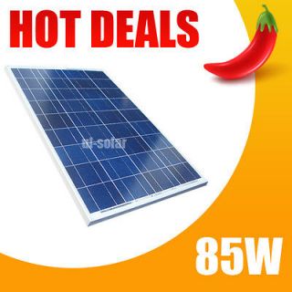 Solar Panel 85 WATT 12 Volt DC Charge Cabin and RV Battery  FREE 