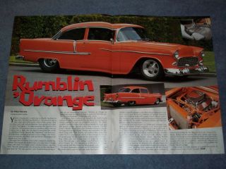 1955 chevy 2 door sedan article rumblin orange time left