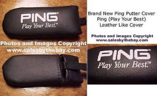 Ping Black Leatherette Putter Head Cover   BRAND NEW   ( Anser   Blade 