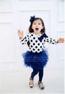 Baby Toddler Girl Kids Clothes 2 Piece Set Dress Top+Leggings SKirt S0 