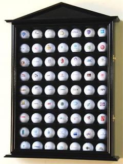 63 golf ball designer display case cabinet door rack solid