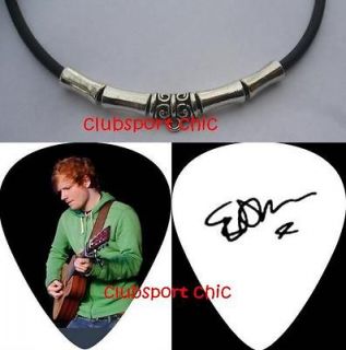 ED SHEERAN SIGNED GUITAR PICK NECKLACE THE A TEAM , LEGO HOUSE