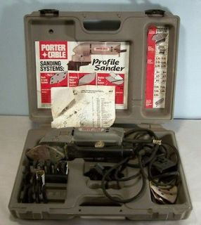 porter cable profile sander 444 with extras and case time