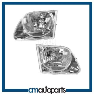   Headlamps Headlights Left Right Pair Set (Fits 2001 Ford F 150