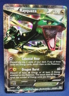POKEMON ccg tcg RAYQUAZA EX 170hp 85/124 Dragons Exalted Holo Foil 