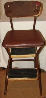 vintage cosco stylaire step stool chair  135