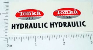 tonka turbine hydraulic dump truck sticker set tk 196 time