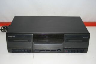 Kenwood Model CT 201 Stereo Dual Cassette Deck Player Recorder Tested