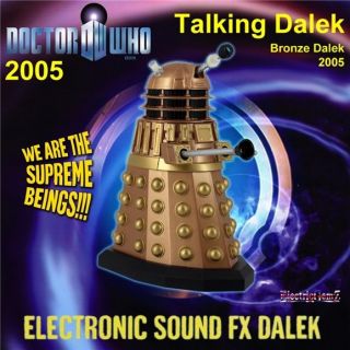Dr Who Electronic Talking Sound FX Effects Dalek   Bronze Dalek   2005